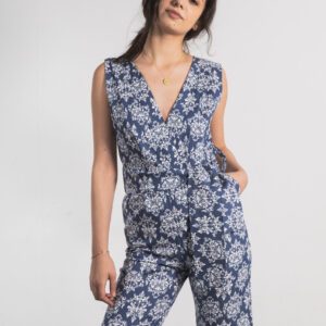 porcelain denim jumpsuit